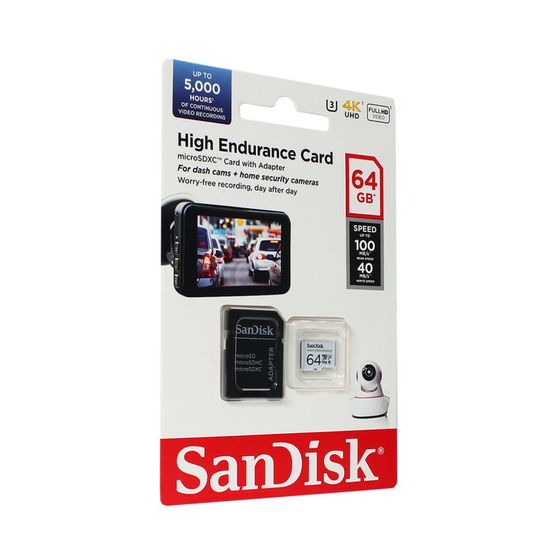 Mem.Kartica SanDisk SDHC micro 64gb 100MB/S40mb/s Class 10 U3/V3 + SD Adap