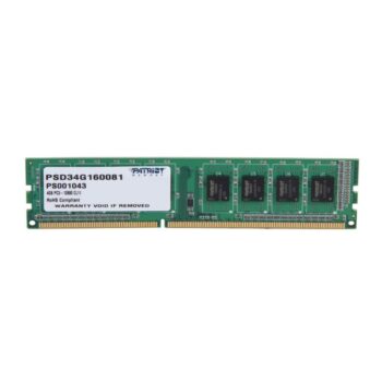 Memorija DDR3 4GB 1600MHz Patriot Signature PSD34G160081