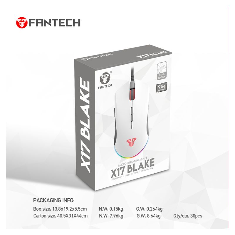 Mis Gaming Fantech X17 Blake Space Edition