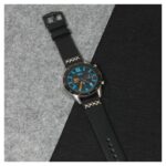 Narukvica thread kozna za smart watch 22mm crna - Slika 3