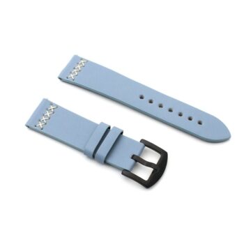 Narukvica thread kozna za smart watch 22mm svetlo plava