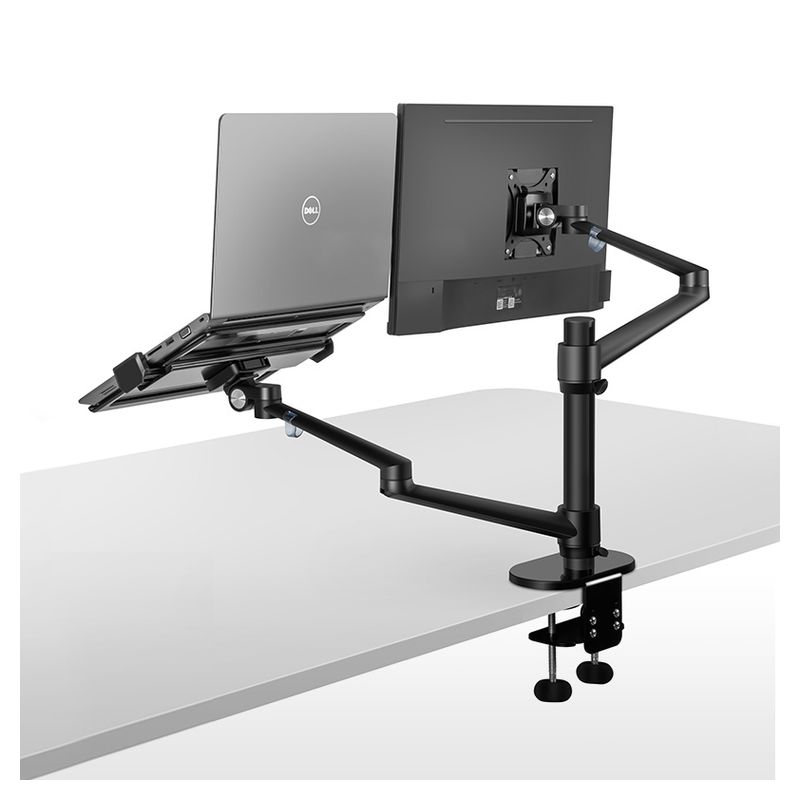 Nosac dvostruki stoni za LCD i notebook crni