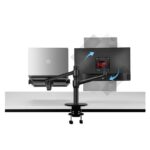 Nosac dvostruki stoni za LCD i notebook crni - Slika 4