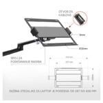 Nosac dvostruki stoni za LCD i notebook crni - Slika 7