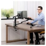 Nosac dvostruki stoni za LCD i notebook crni - Slika 9