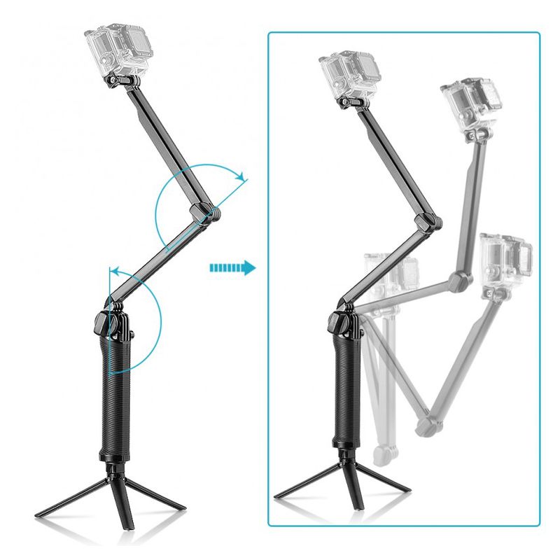 Nosac X-119 multifunkcionalni selfie stick za akcione kamere crni