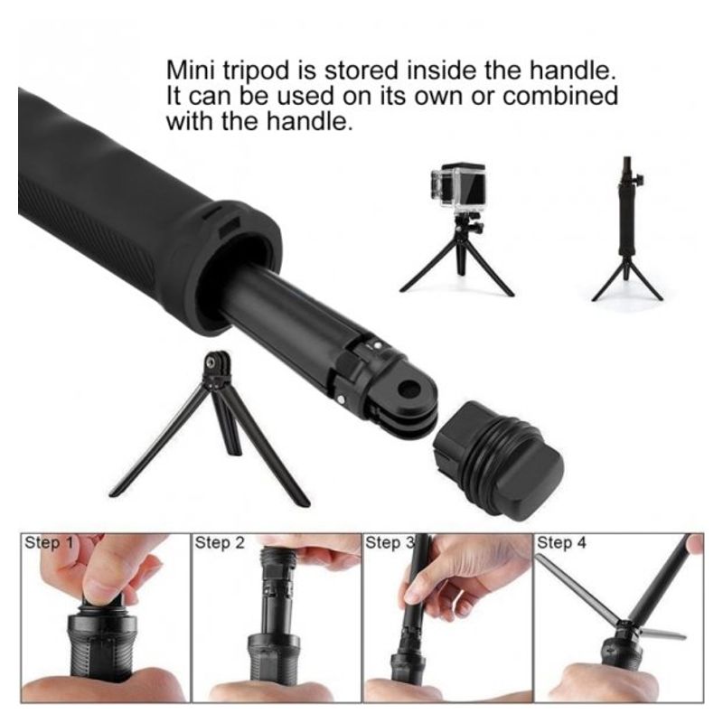 Nosac X-119 multifunkcionalni selfie stick za akcione kamere crni
