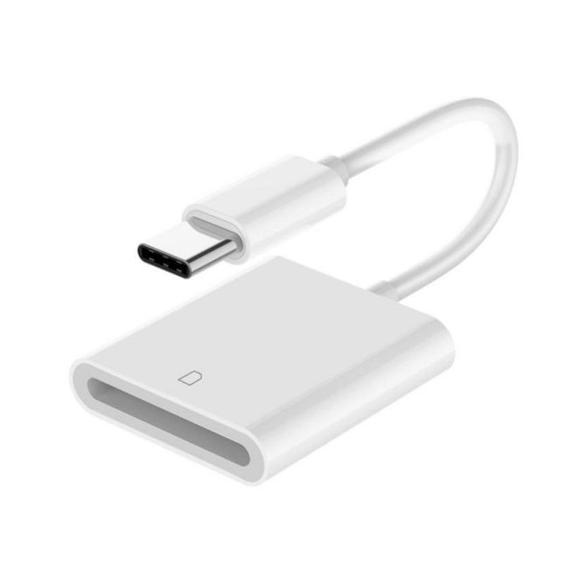 OTG adapter Type C citac kartica TF/SD beli
