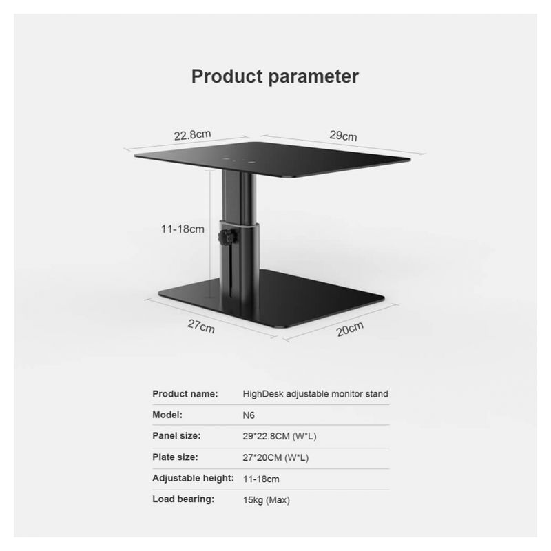 Podesivo postolje za monitor Nillkin HighDesk crno