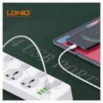 Produzni kabl LDNIO SC4408 4 uticnica 4xUSB 2m - Slika 3