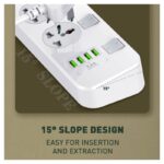 Produzni kabl LDNIO SC4408 4 uticnica 4xUSB 2m - Slika 8