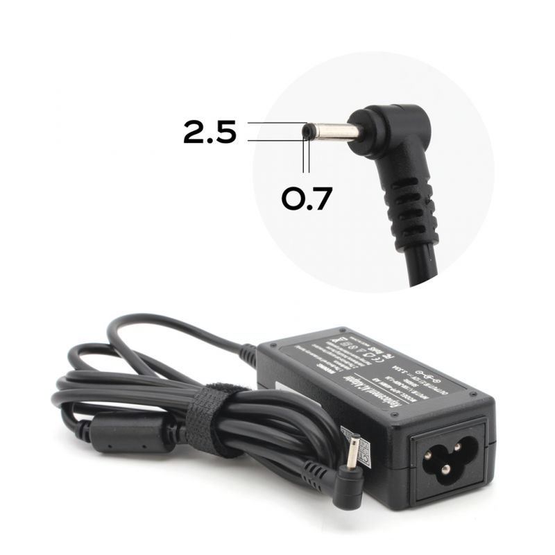 Punjac za laptop Samsung 12V 3.33A (2.5*0.7) ugao 90 HQ Punjac za laptop Samsung 12V 3.33A (2.5*0.7) ugao 90 HQ - Slika 1