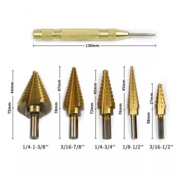 Set stepenaste bugrije jelkice od 6 delova