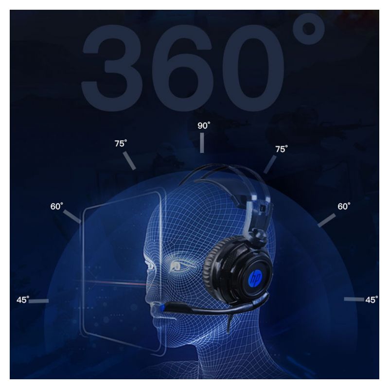 Slusalice Gaming HP H200GS 7.1 crne