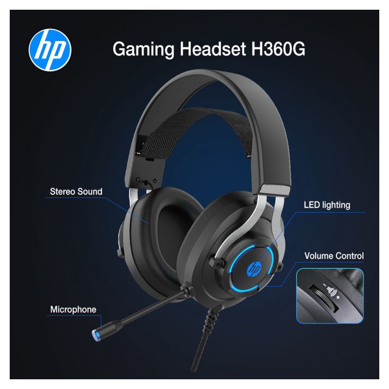 Slusalice Gaming HP H360G 7.1 crne
