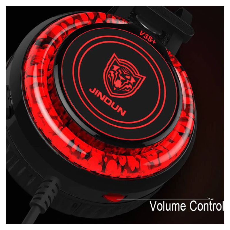 Slusalice Gaming Jindun V3S 7.1 crno crvene
