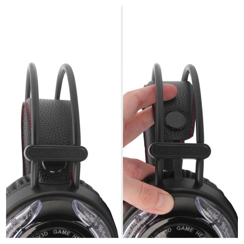 Slusalice Gaming Jindun V3S 7.1 crno crvene