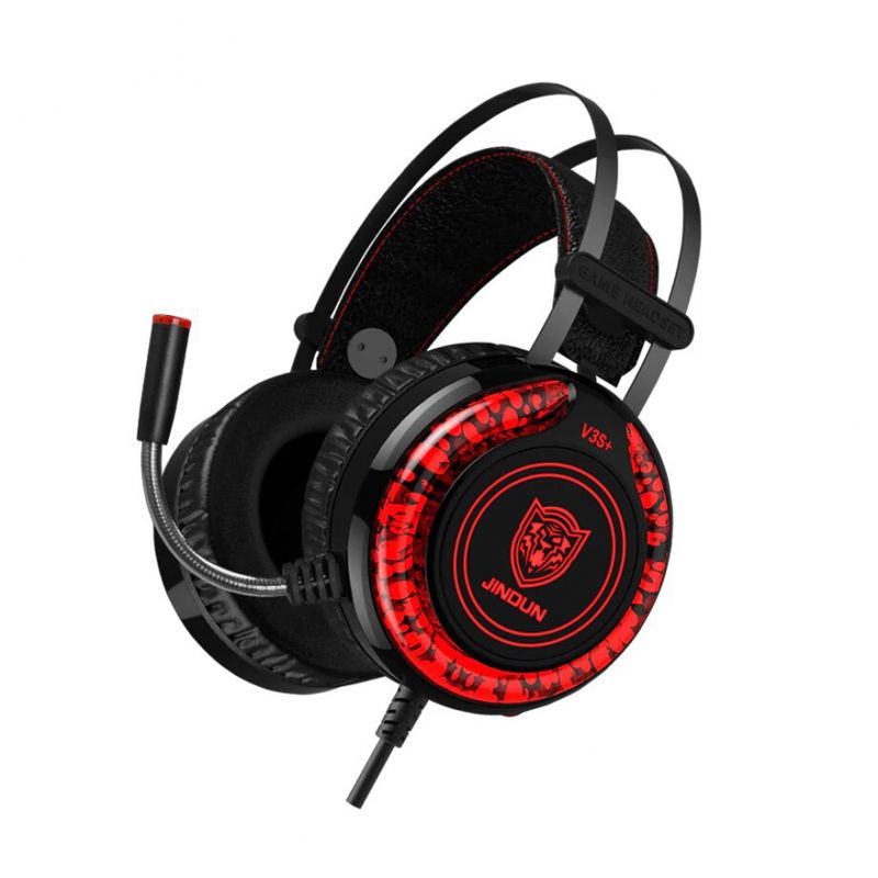 Slusalice Gaming Jindun V3S 7.1 crno crvene