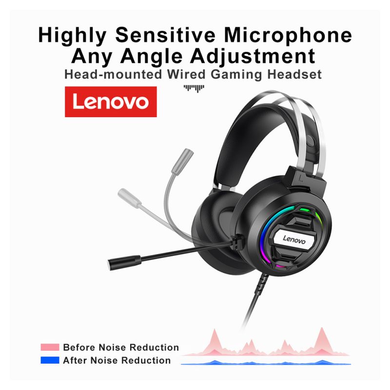 Slusalice Gaming Lenovo H401-1 RGB USB