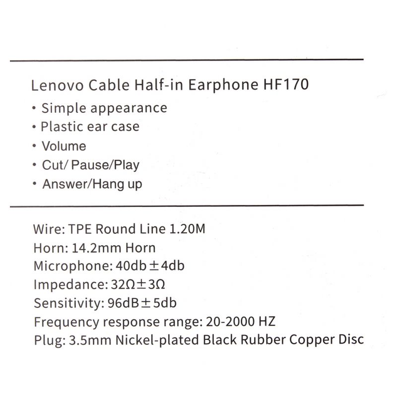 Slusalice Lenovo HF170
