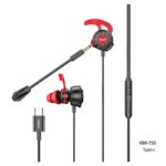 Slusalice REMAX Gaming RM-755 Type C crno-crvene