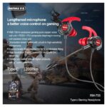 Slusalice REMAX Gaming RM-755 Type C crno-crvene - Slika 3