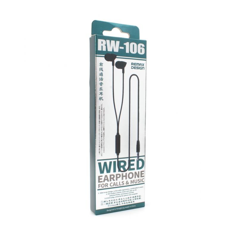 Slusalice REMAX Wired RW-106 crne