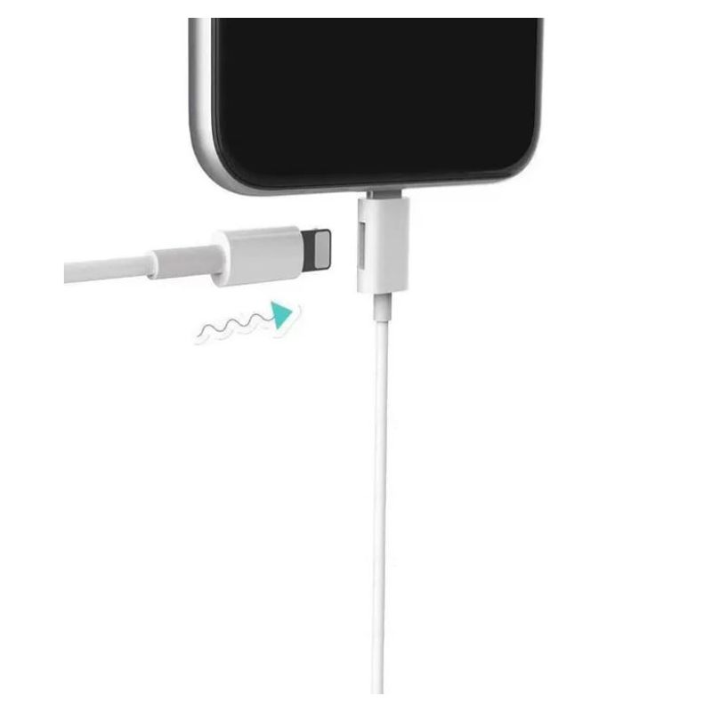 Slusalice sa adapterom za punjenje JH-015 za iPhone lightning bele