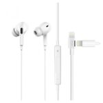 Slusalice sa adapterom za punjenje JH-015 za iPhone lightning bele