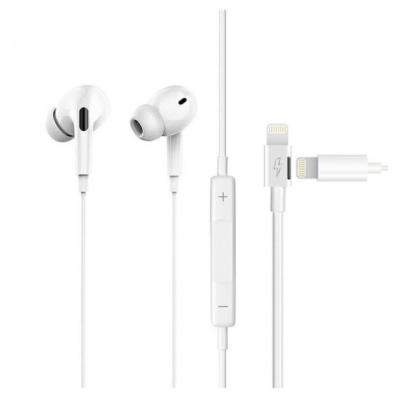 Slusalice sa adapterom za punjenje JH-015 za iPhone lightning bele