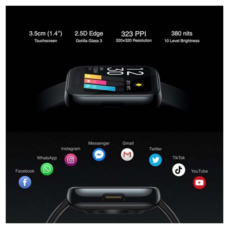 Smart watch Realme 1 crni