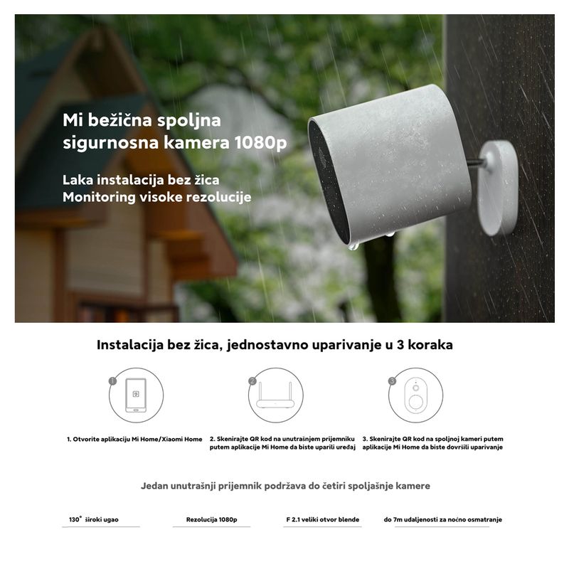 Spoljna zastitna kamera Xiaomi Mi 130 1080P