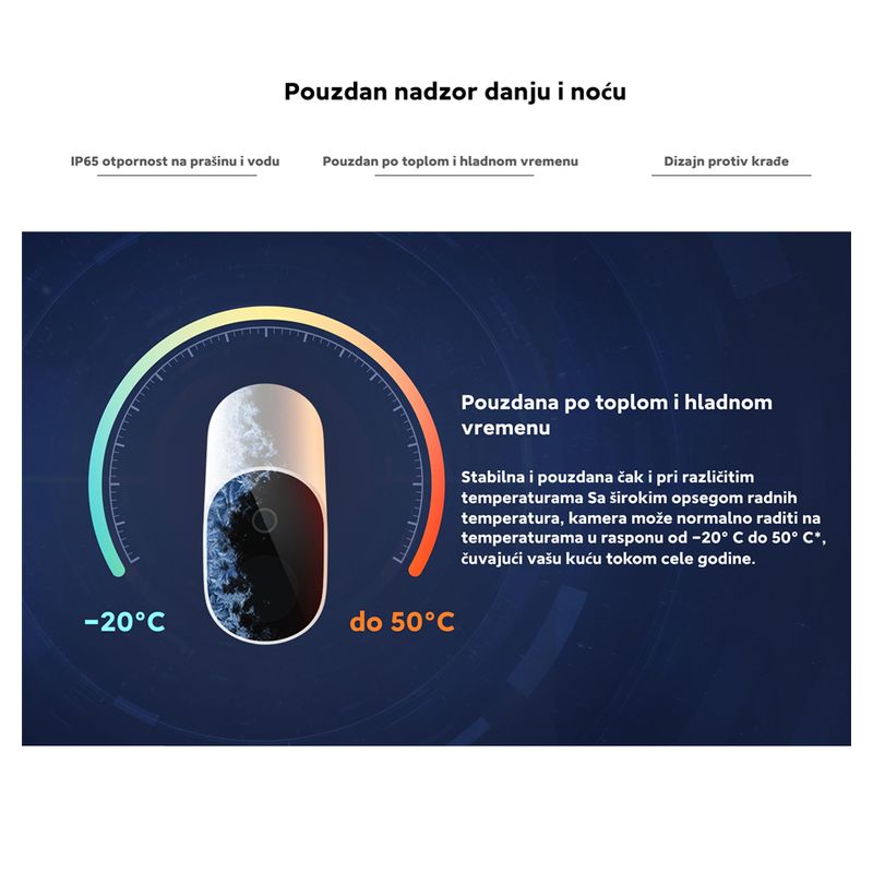 Spoljna zastitna kamera Xiaomi Mi 130 1080P