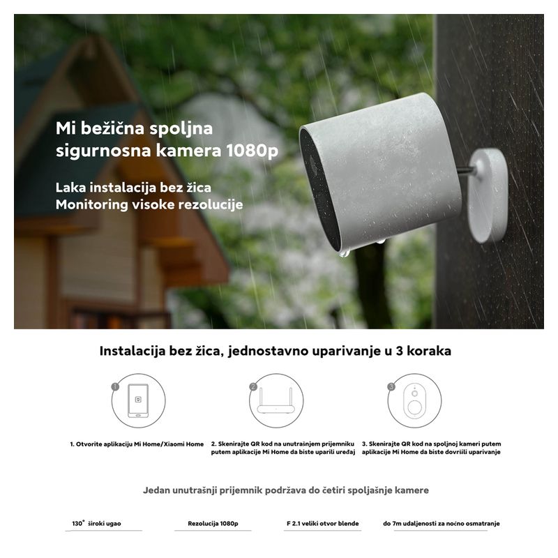 Spoljna zastitna kamera Xiaomi Mi 130 1080P set