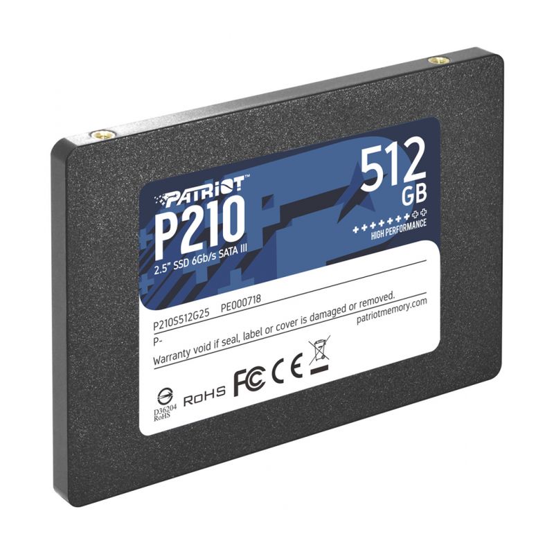 SSD 2.5 SATA3 512GB Patriot P210 520MBs/430MBs P210S512G25