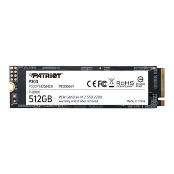 SSD M.2 NVMe 512GB Patriot P300 1700MBs/1100MBs P300P512GM28