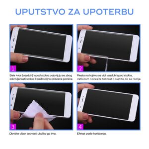 Tecnost za izbacivanje vazduha ispod stakla