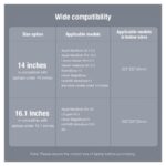 Torba za laptop sleeve Nillkin horizontal 14" crno bela - Slika 11