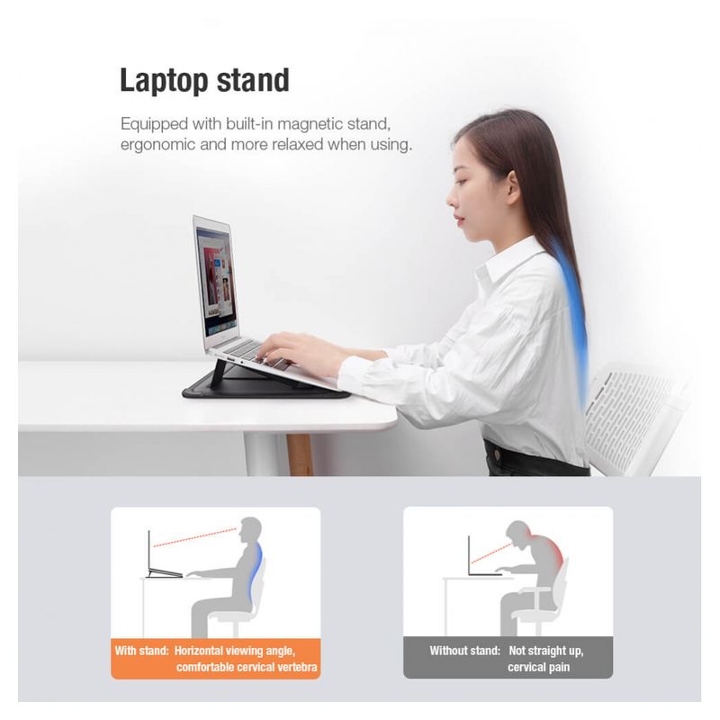 Torba za laptop sleeve Nillkin horizontal 14" crno bela