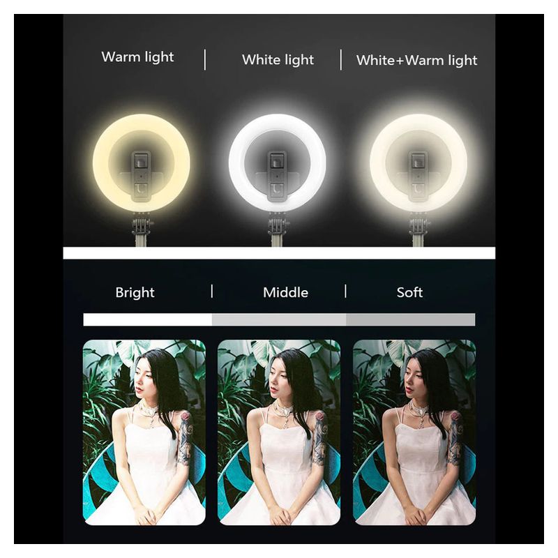 Tripod sa LED rasvetom R12 pink