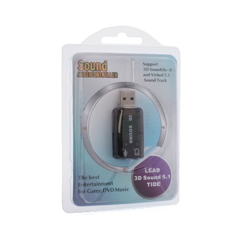 USB 2.0 zvucna karta 5.1 JWD-Sound4 crna