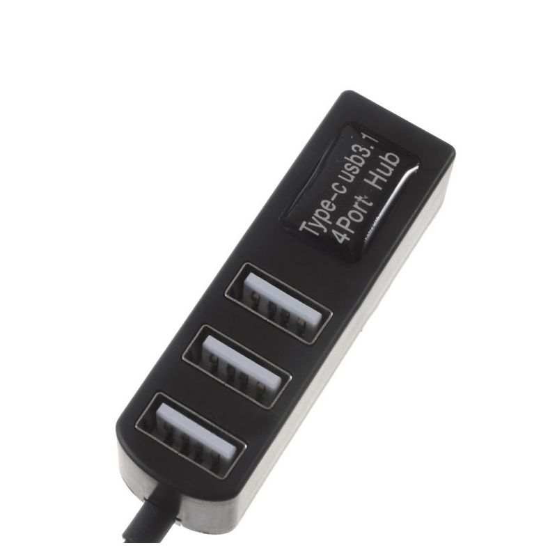 USB 3.1 Type C HUB 4 porta (P-3101) crni