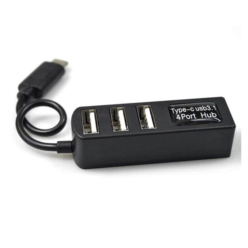 USB 3.1 Type C HUB 4 porta (P-3101) crni