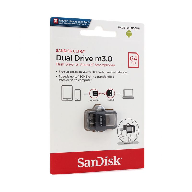 USB Flash memorija SanDisk Ultra 64GB m3.0 Grey&Silver
