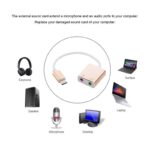 USB Type C zvucna karta 7.1 USB 2.0 JWD-TC35 - Slika 2