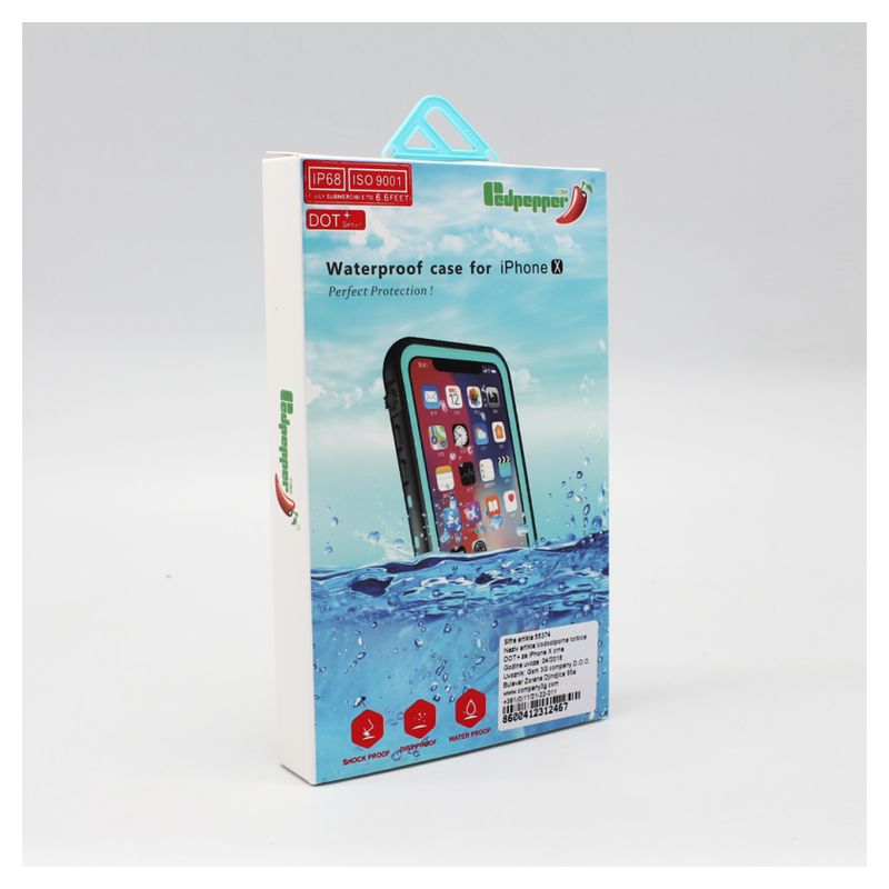 Vodootporna torbica DOT+ za iPhone X crna