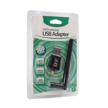 Wireless N adapter sa antenom USB 2.4GHz 5DB 300Mb JWD-U63
