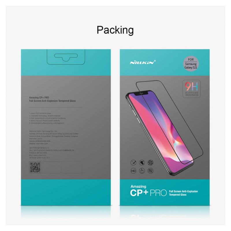 Zaštitno Staklo Nillkin CP+ Pro za Samsung G991B Galaxy S21 crni
