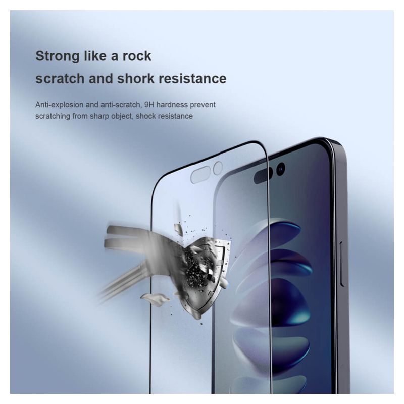 Zaštitno Staklo Nillkin Fog Mirror za iPhone 14 Pro Max 6.7 crni