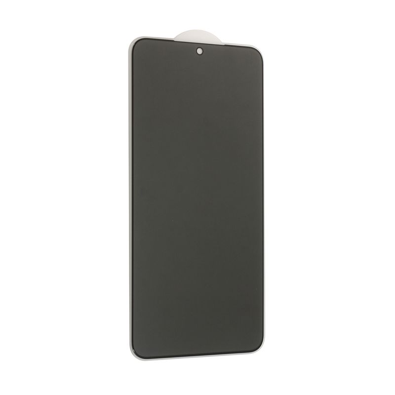 Zaštitno Staklo Privacy 2.5D full glue za Samsung S901B Galaxy S22 5G crni (fingerprint unlock)